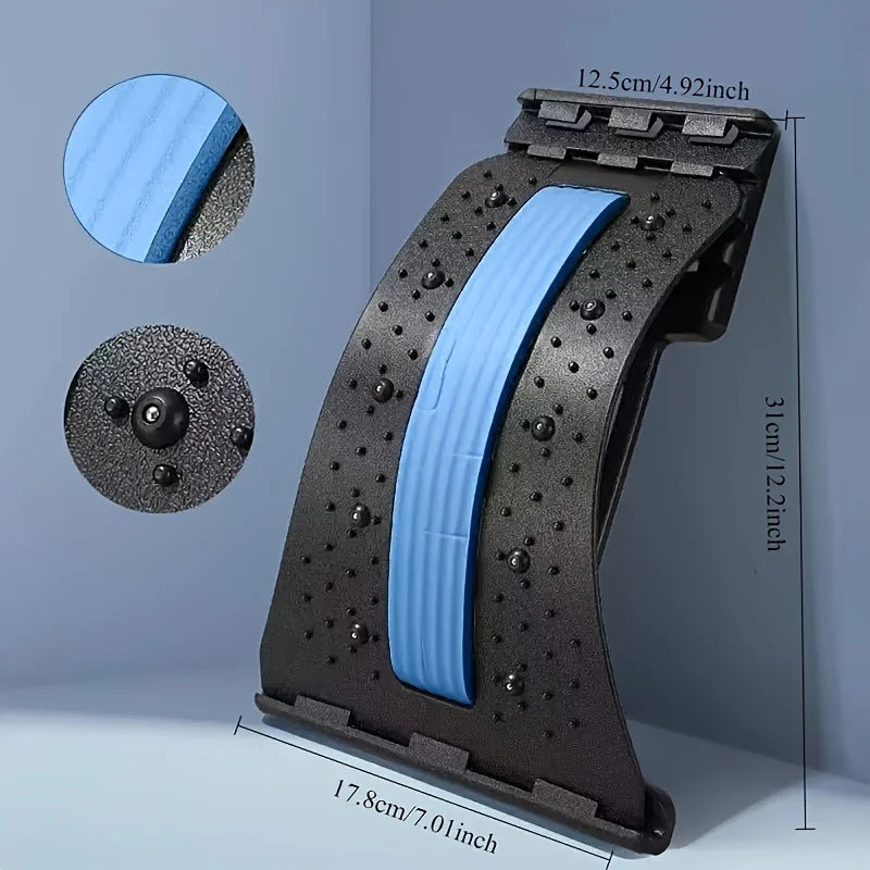 Corrector de Postura de 3 Niveles, Soporte Lumbar Ergonómico para Oficina, Auto, Hogar, Gimnasio, Kyfosis, Lordosis, Equipo de Fitness
