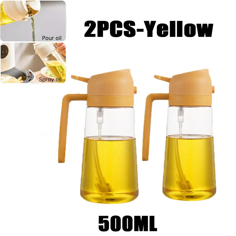 Botella pulverizadora de aceite, pulverizador de aceite de oliva, dispensador de cocina de plástico, Camping, hornear, vinagre, pulverizador de soja, accesorios de cocina