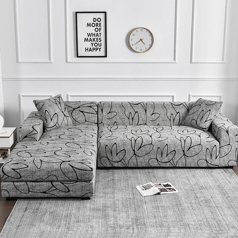 Funda de sofá elástica con estampado de flores, funda de sofá de LICRA antisuciedad, Protector de muebles para dormitorio, oficina, sala de estar, decoración del hogar, 1 ud.