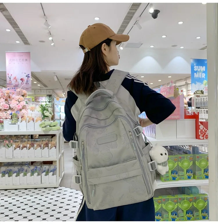 High-looking Backpack for Girls Lightweight and Large-capacity Schoolbag for Middle and High School Students Casual backpacks 배낭