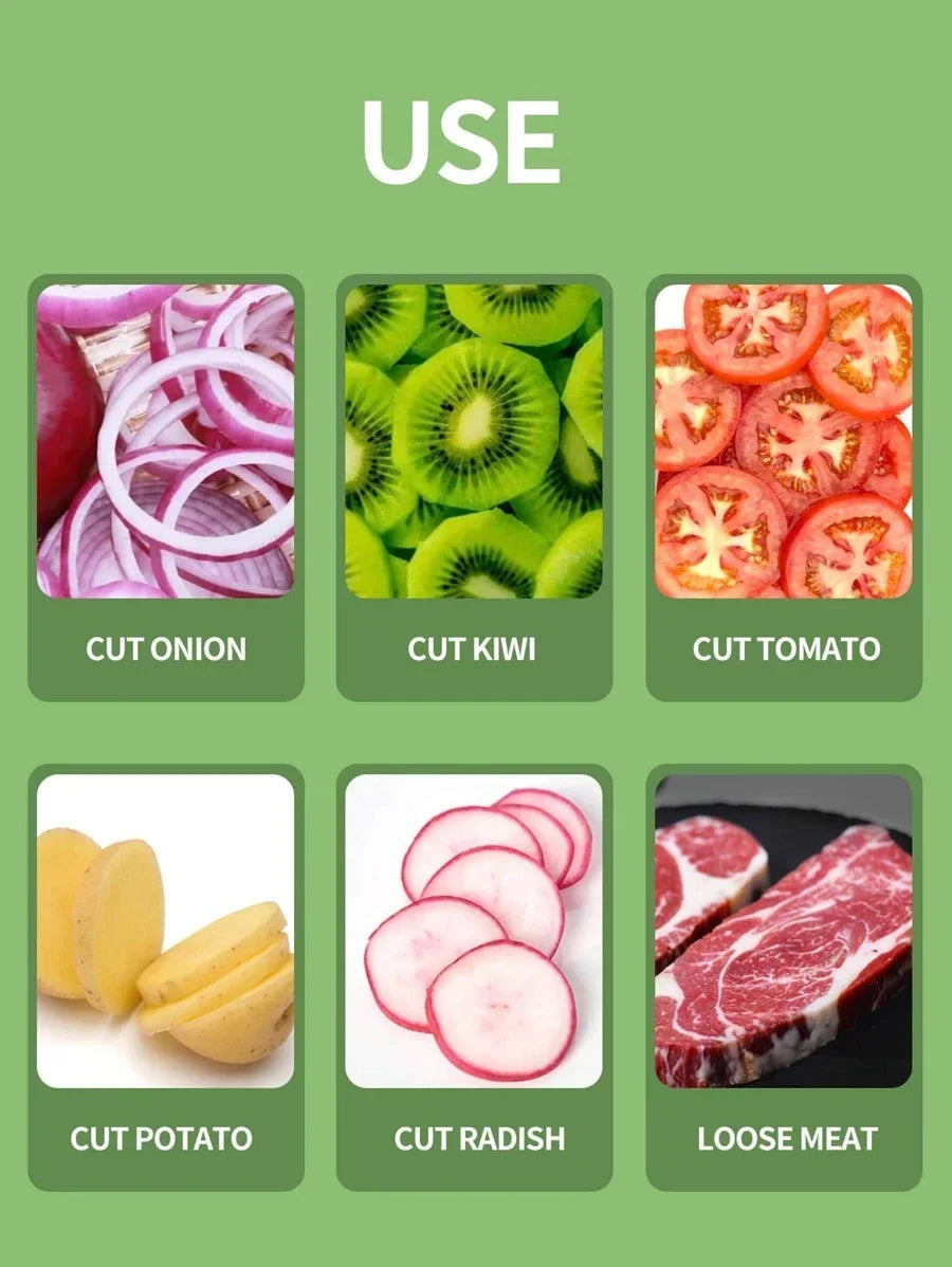Rebanadas de cebollas sin esfuerzo con esta rebanadora de cebolla colorida, soporte para patatas fritas de acero inoxidable para cocina, 1 ud.