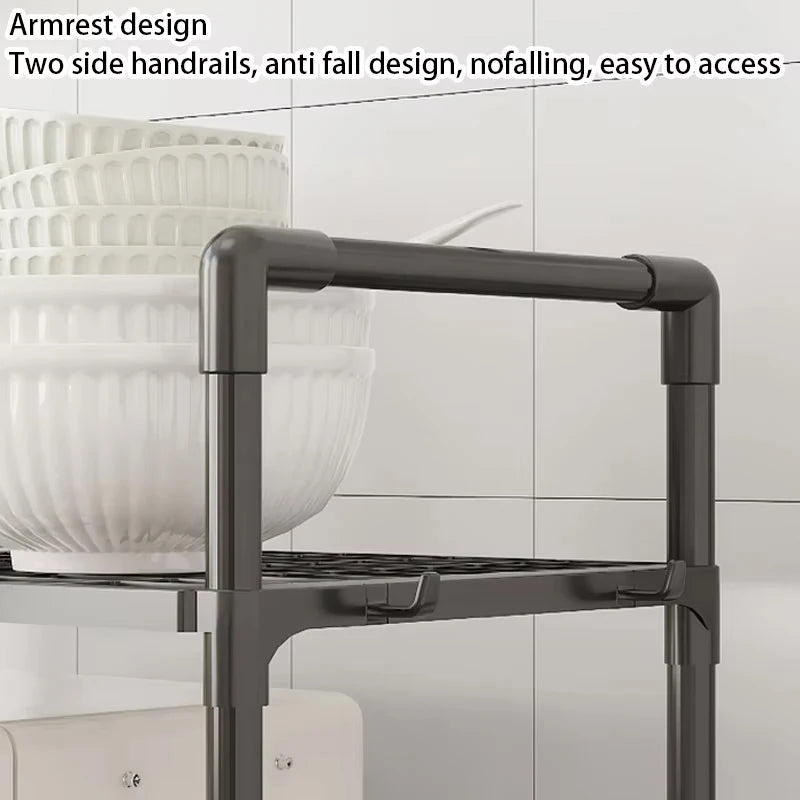 Estantes de Almacenamiento de Múltiples Niveles para la Cocina, Diseñados con 4/5 Pisos, Ideales para Almacenamiento en Cocina, Dormitorio y Baño