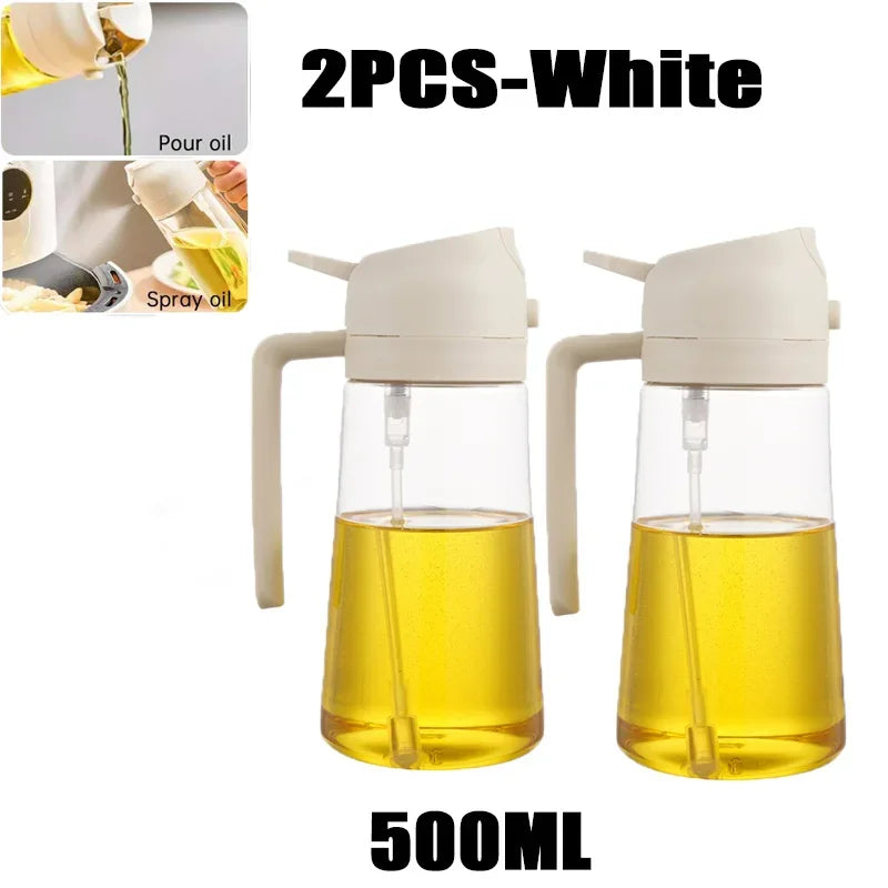 Botella pulverizadora de aceite, pulverizador de aceite de oliva, dispensador de cocina de plástico, Camping, hornear, vinagre, pulverizador de soja, accesorios de cocina