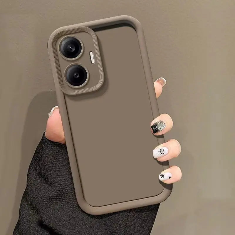 Para Xiaomi Poco F7 funda Xiaomi Poco F7 funda de teléfono Xiaomi Poco F7 prevención de caídas cubierta suave mate de caramelo de lujo