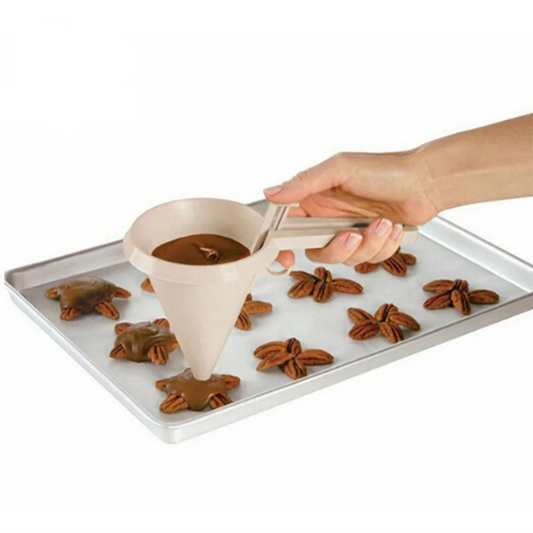 Herramientas de embudo de mano ajustable para hornear, dispensador de crema de masa de Chocolate líquido, molde de pastelería, galleta, Cupcake, tortitas, herramientas para hornear
