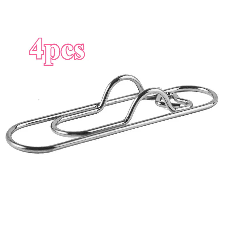 Clip multifuncional para bolígrafo con diseño de amor, 4 unidades, clip de papel portátil con botón para colgar, accesorios de papelería para cuadernos