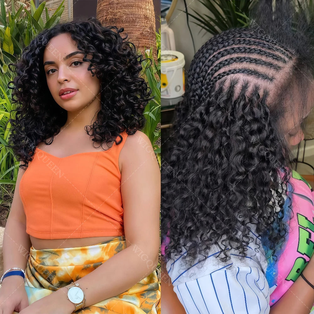 10A Micro bucle Invisible pequeñas espirales rizado crochet cabello humano sin nudos preseparado rizado pluma extensiones de cabello de ganchillo