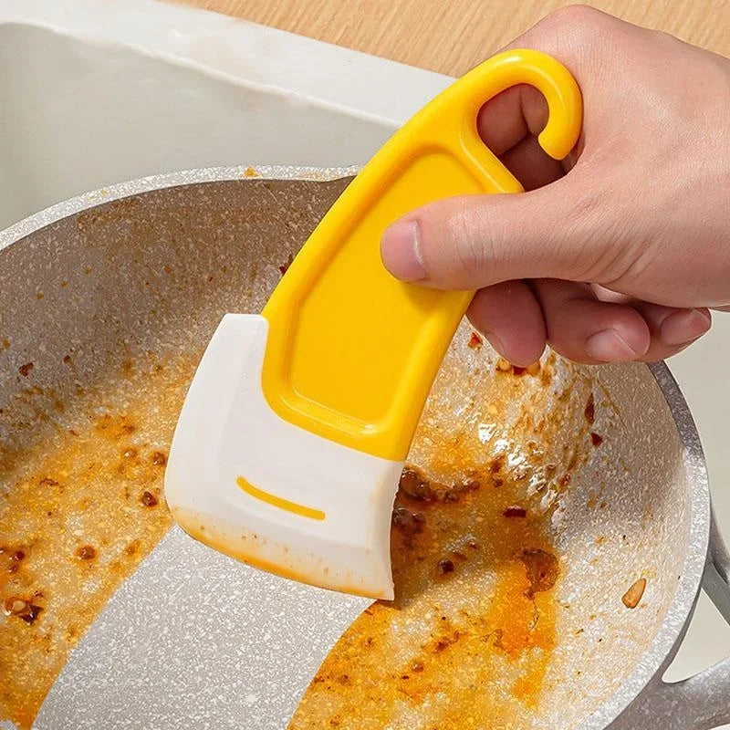 Espátula de limpieza, raspador de cocina, cepillo raspador de hoja suave, sartén sucia, olla, platos, herramientas de limpieza, herramienta de cocina para hornear, utensilio de cocina