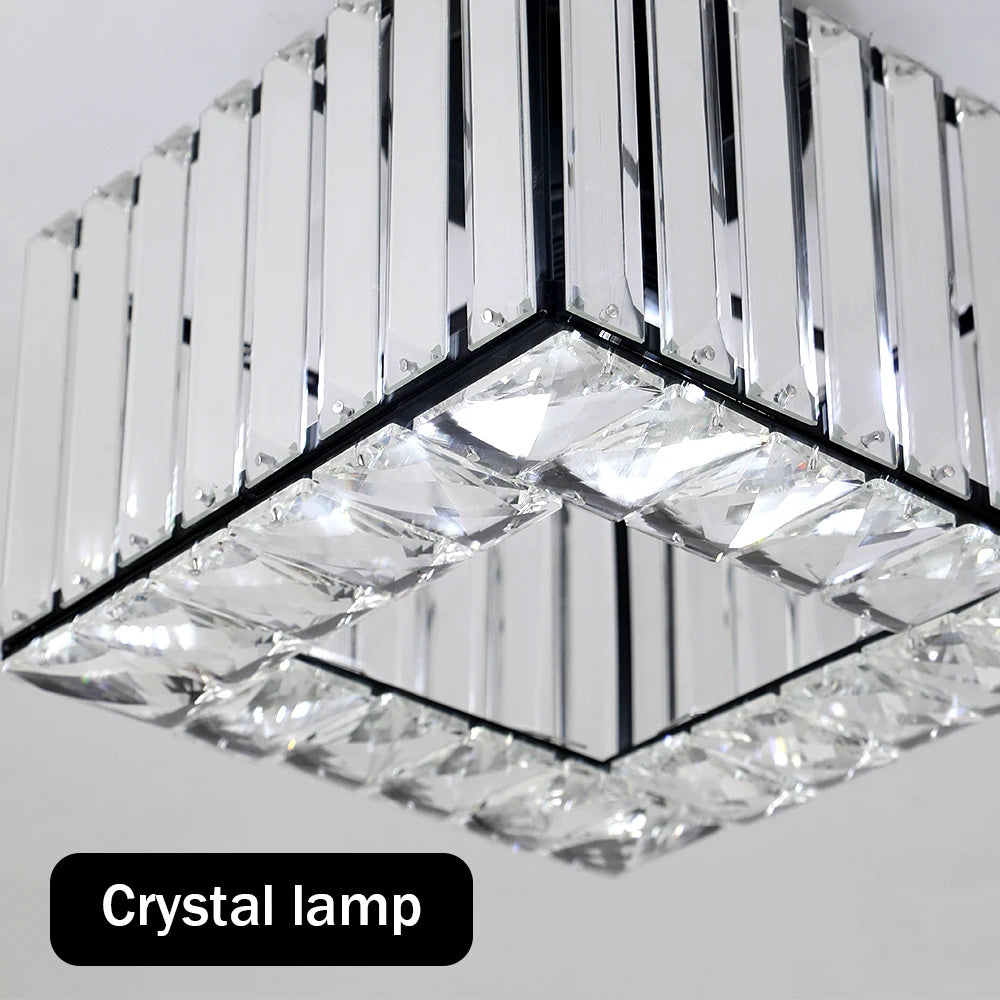 Lámpara colgante de cristal moderna, lámpara de techo Led de lujo, accesorios de decoración para el hogar, Isla de cocina, Lustre colgante ajustable