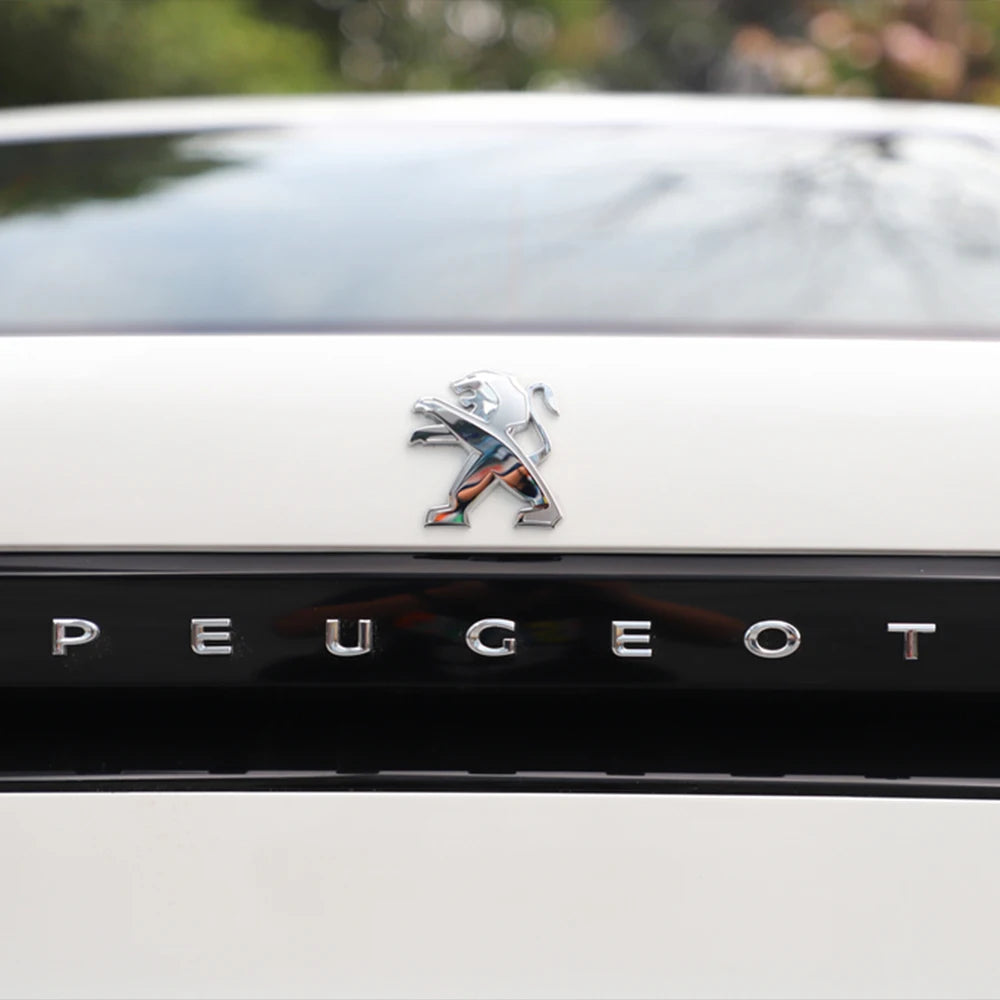 Peugeot capó de coche capó delantero parrilla maletero trasero Logo insignia pegatina para Peugeot 206 3008 308 307 407 208 207 107 2008 508 408 5008