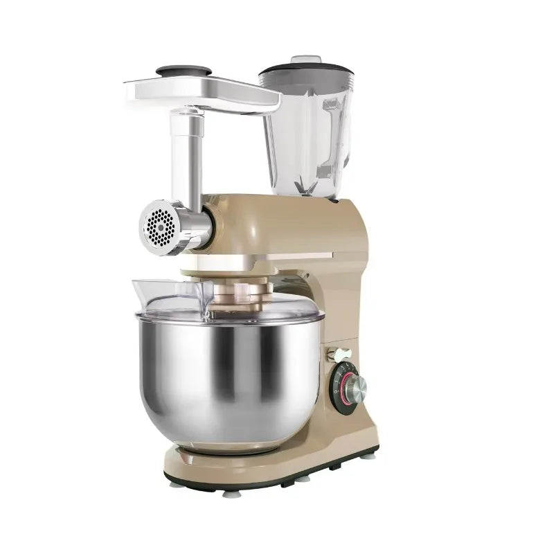 Batidora de Pedestal Multifuncional de 7L y 1300W, Batidora Eléctrica de Alimentos con Licuadora de 1.5L y Picadora de Carne, Suministro de Fábrica