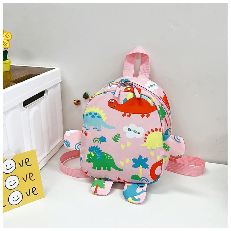 Bolsa bonita para niños, mochilas escolares con dibujos de dinosaurios para niños, mochila de viaje para exteriores preescolar para guardería, antipérdida
