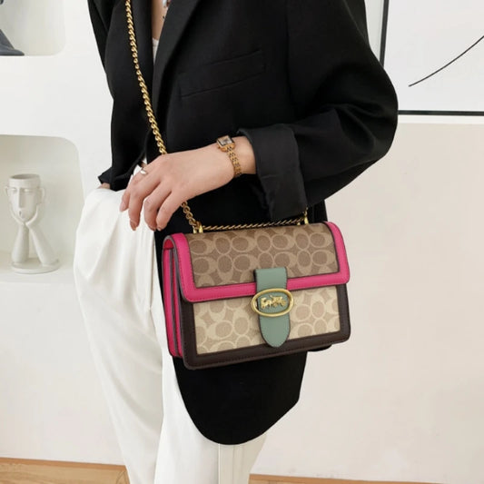 Bolso Popular de moda para mujer, bolso de hombro con cadena de marca de tendencia, bolso cruzado clásico de alta calidad para mujer, bolso de lujo de diseñador