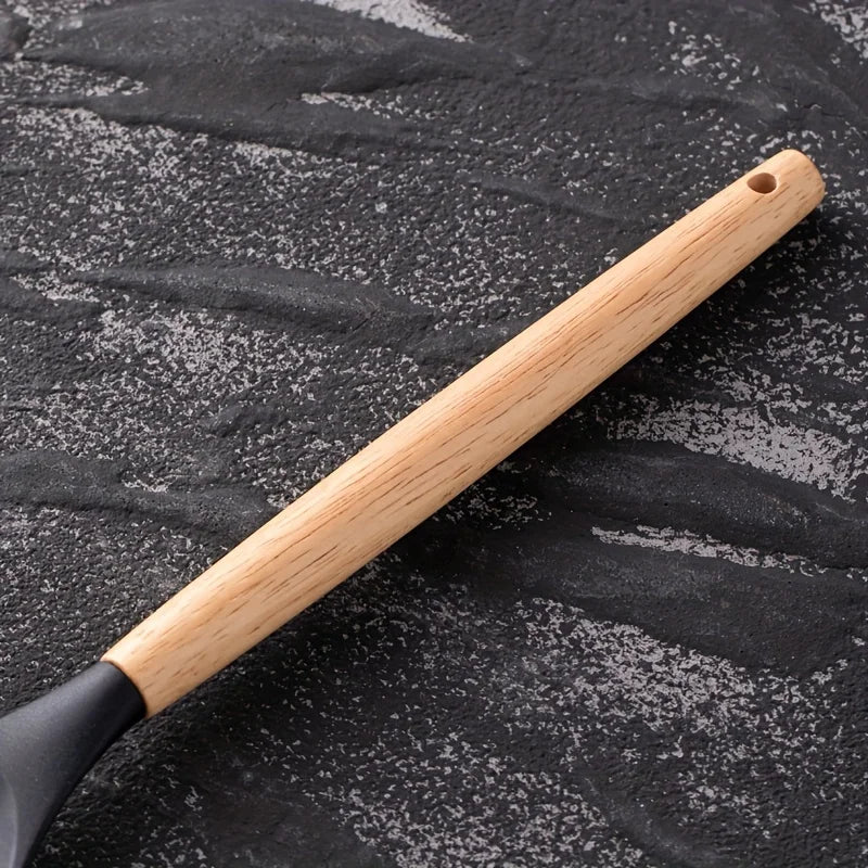 Juego de utensilios de silicona, 14 piezas, con soporte de plástico