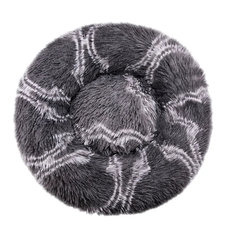 Cama redonda para mascotas de 40-90cm y 6 tamaños, cama para perros grandes, cama para gatos súper suave, casa para perros de peluche para perros medianos, casa para dormir cálido en invierno