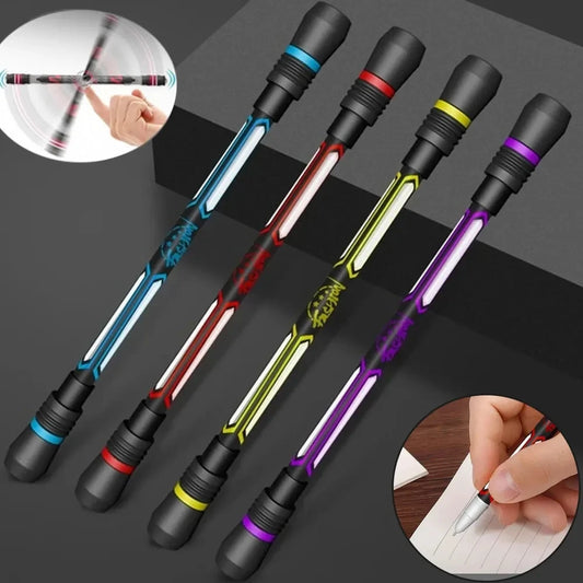 Bolígrafo giratorio para aliviar el estrés para niños y adultos, bolígrafo giratorio antiestrés, Spinner de mano antideslizante, juguete antiestrés, 1 ud.