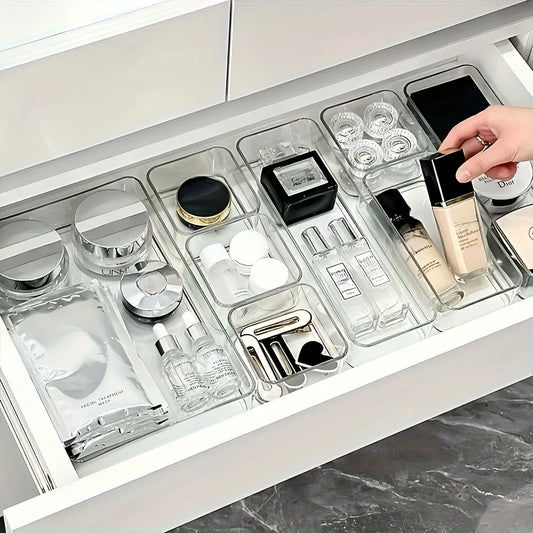 Caja organizadora de cosméticos y papelería — Organizador de escritorio y cajones para el hogar