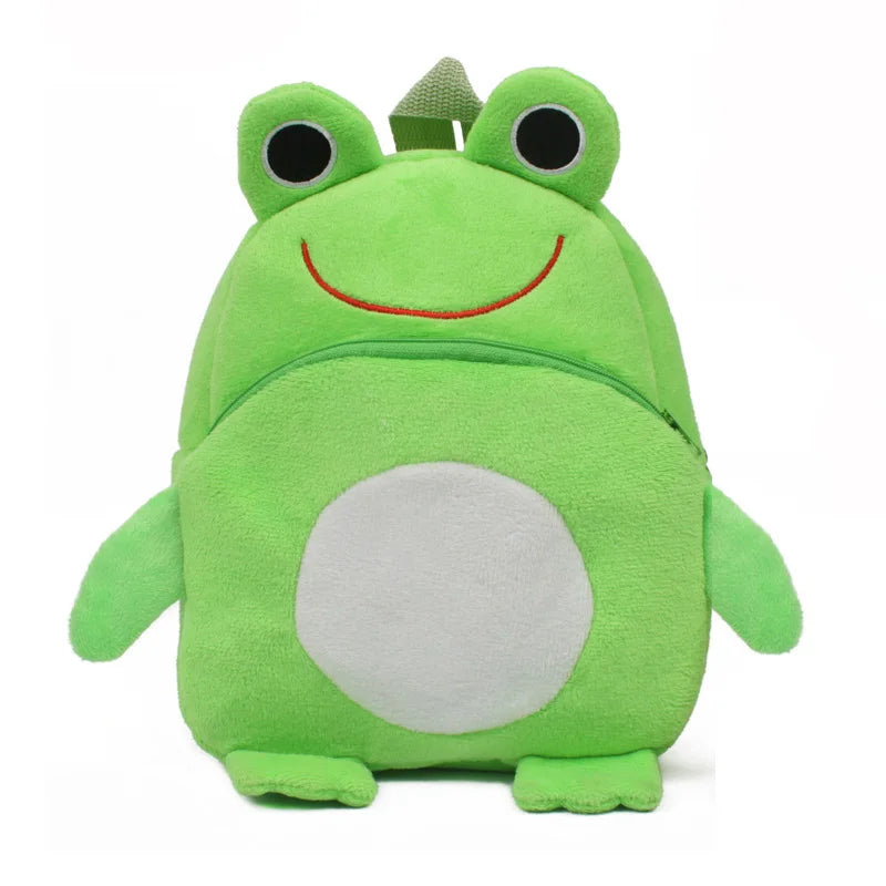 Bonita mochila de felpa de fresa para niños, Mini bolsas escolares de animales de dibujos animados, bolsa de dulces para niños, regalo para niños y niñas de 1 a 3 años