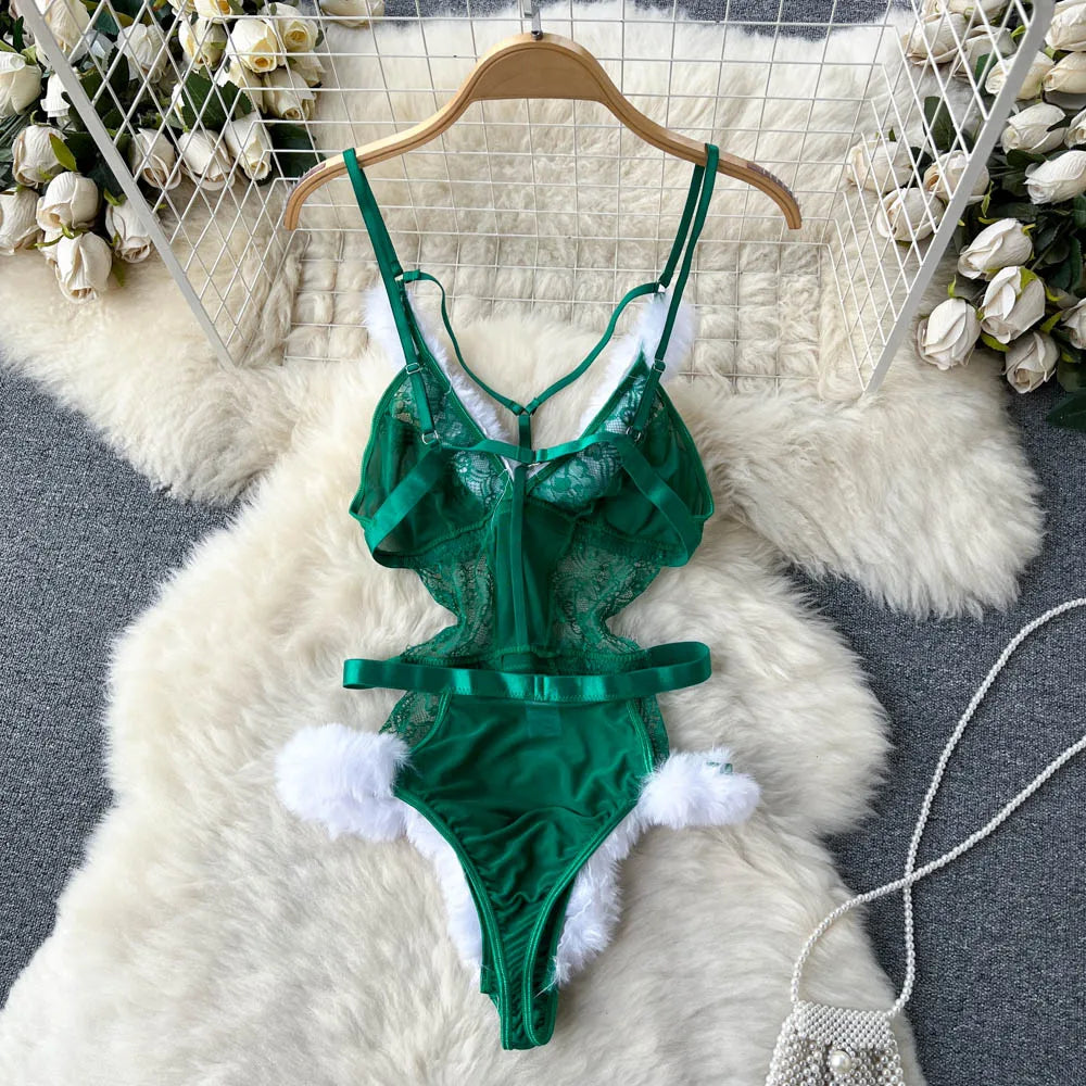 Ropa de dormir para fiesta de San Valentín, Catsuits combinados, peleles de tiras de malla eróticos íntimos ajustados, monos de mujer, lencería, conjuntos sexys