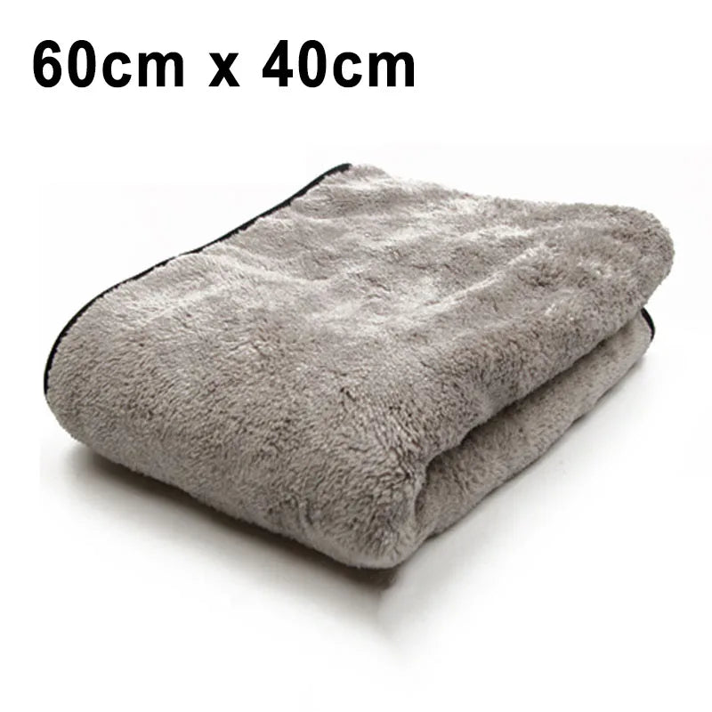 SEAMETAL-Toalla de microfibra para lavado de coche, paño de dobladillo de limpieza automática de secado rápido, Trapos de súper absorción, accesorios de lavado
