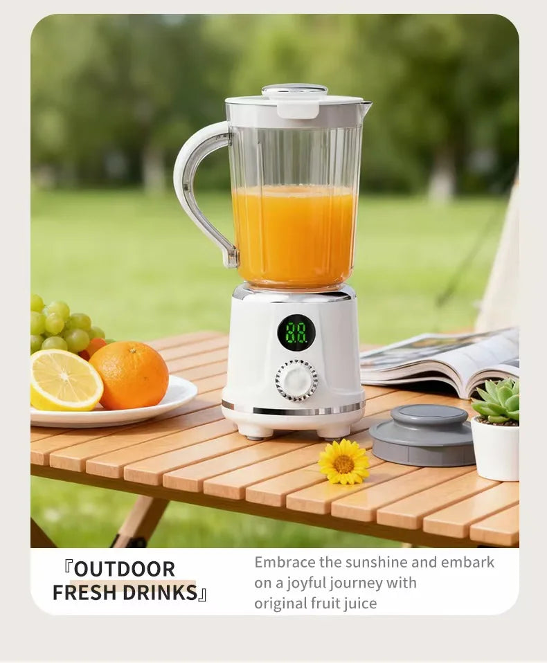 Licuadora Eléctrica Inalámbrica Portátil, 12 Cuchillas, 3000mAh, Exprimidor de Frutas, Uso Doméstico, Trituradora de Hielo, Mezcladora de Alimentos Auxiliar para Naranjas