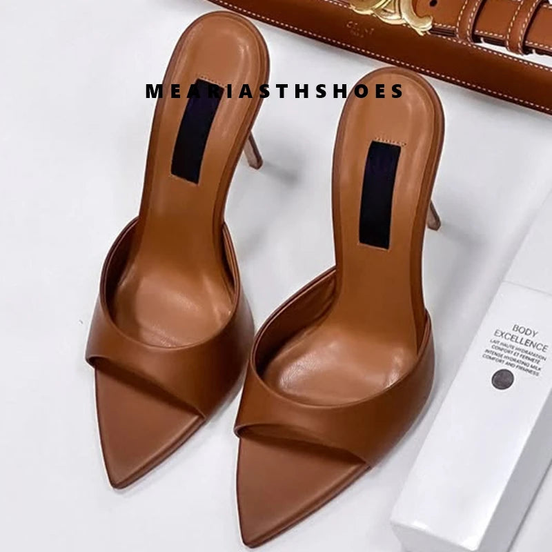 Sandalias de Tacón Súper Alto para Mujer, Nueva Moda Coreana 2026, Sandalias de Tacón de Aguja con Punta Abierta, Zapatos de Verano Sexys para Mujer
