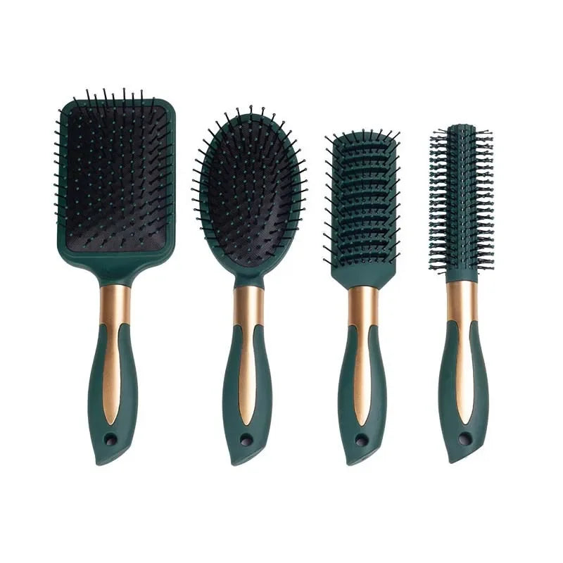 Cepillo de masaje para el cuero cabelludo con cojín de aire ovalado y redondo, herramienta antiestática exfoliante para peinar el cabello en salones de belleza y SPA