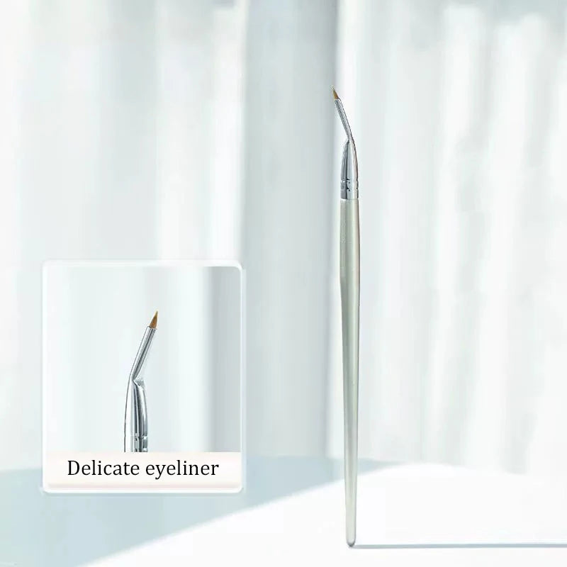 【Pinceles para maquillaje de contorno de cejas, pincel para delineador de ojos, pincel profesional súper fino en ángulo para delineador de ojos, herramientas de maquillaje】