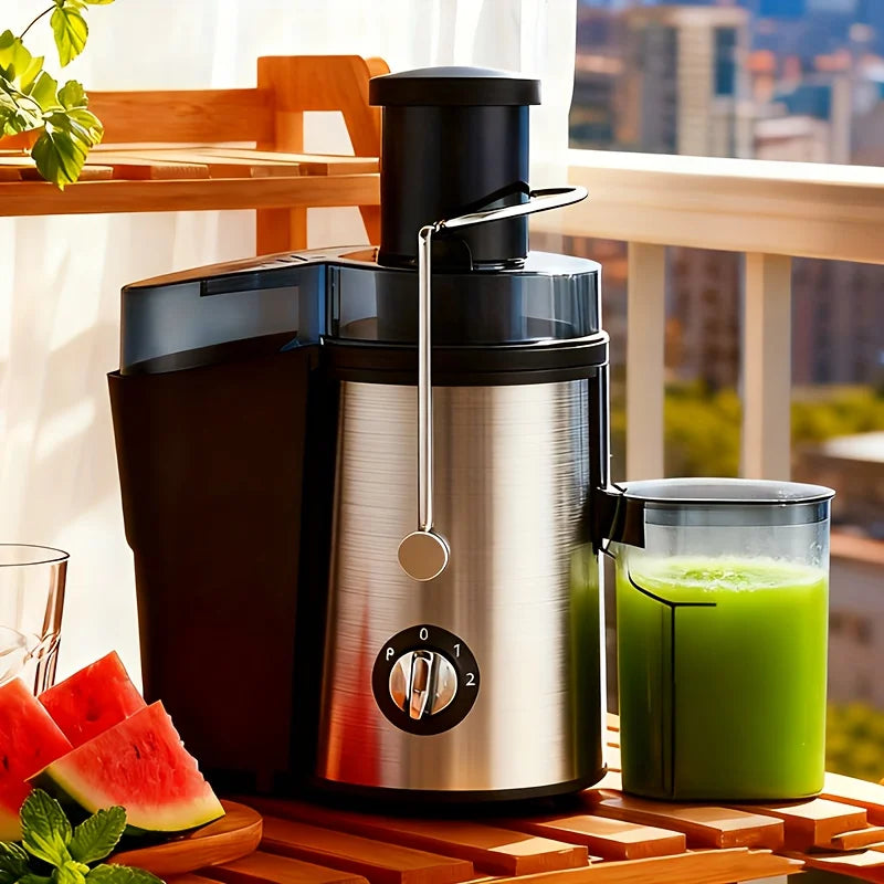 Multifunctional Juicer, Fruit Blender, Food Processor, Food Mixer, Featuring A 3-Inch Wide Mouth Design Suitable For All Kinds Of Fruits And Vegetables, Three-Speed Speed Regulation, Detachable For Easy Cleaning, Fruit And Ve