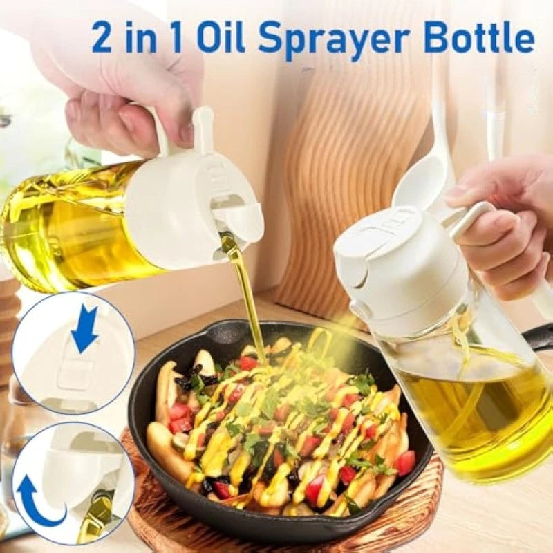 Botella pulverizadora de aceite, pulverizador de aceite de oliva, dispensador de cocina de plástico, Camping, hornear, vinagre, pulverizador de soja, accesorios de cocina