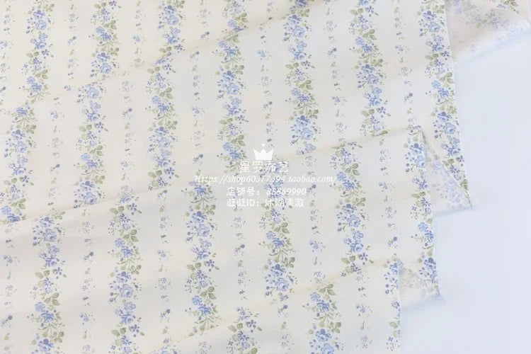 235x50cm tela azul gris rosa raya floral estampado de hojas funda nórdica juego de cuatro piezas tela de cama