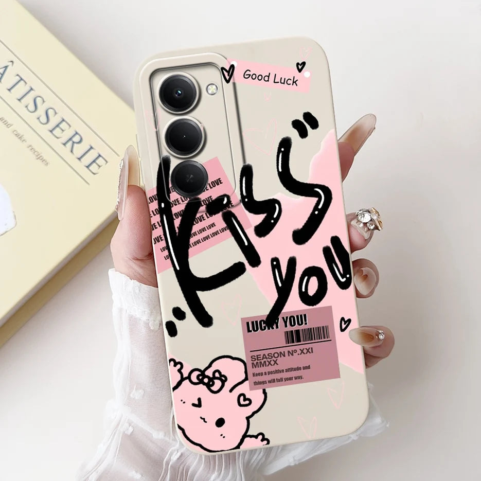 Para Xiaomi Redmi 15 4G 5G funda bonita Panda conejo funda de dibujos animados a prueba de golpes funda de teléfono para Xiaomi Redmi 15 5G Redmi15 4G bolsas suaves