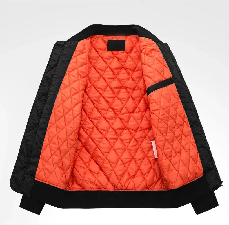 MA-1 chaqueta Bomber de vuelo para hombre, chaquetas informales gruesas y finas con cremallera, abrigo de invierno impermeable para piloto de béisbol, talla grande 8XL