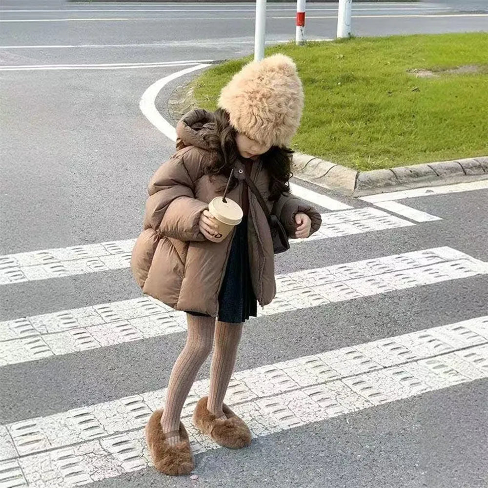 Chaqueta de plumón para bebé para niña, Chaqueta de algodón para niño, ropa acolchada de algodón grueso, Top para niño, novedad de invierno