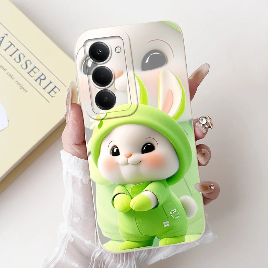 Para Xiaomi Redmi 15 4G 5G funda bonita Panda conejo funda de dibujos animados a prueba de golpes funda de teléfono para Xiaomi Redmi 15 5G Redmi15 4G bolsas suaves