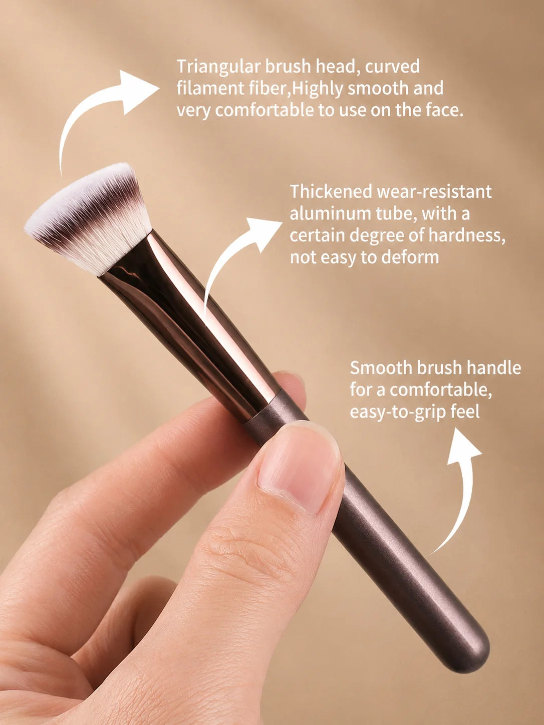 Set de Brochas de Maquillaje Profesional de Doble Punta que Incluye Brocha para Base, Brocha para Contorno, Brocha para Rubor, Brocha para Polvo, Brocha para Sombras de Ojos, C