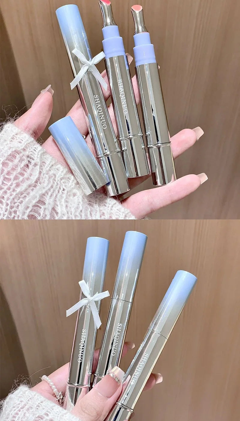 Brillo Labial con Esencia Acuosa de Espejo, Larga Duración, No Pegajoso, Voluminizador, Brillo Labial Líquido, Esmalte Labial en Gel, Maquillaje Hidratante, Tinte Labial