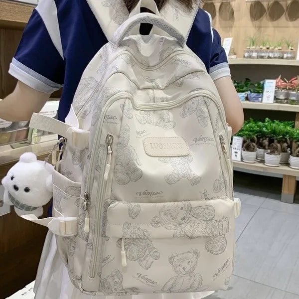 High-looking Backpack for Girls Lightweight and Large-capacity Schoolbag for Middle and High School Students Casual backpacks 배낭