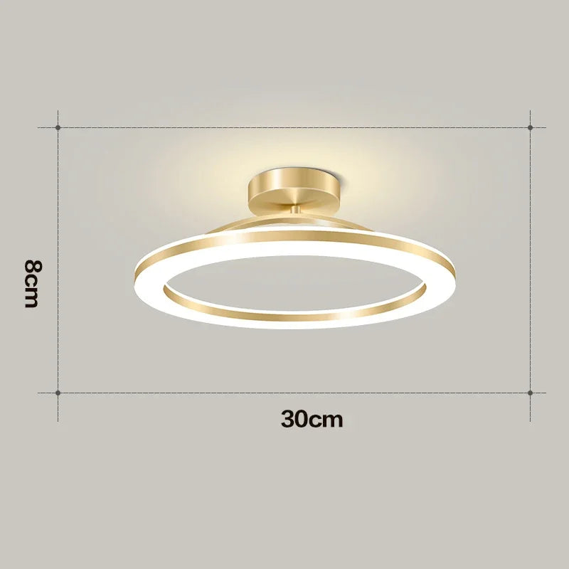 Lámpara de techo LED moderna, iluminación interior, decoración del hogar para dormitorio, mesa de comedor, sala de estar, balcón, pasillo, luz de techo