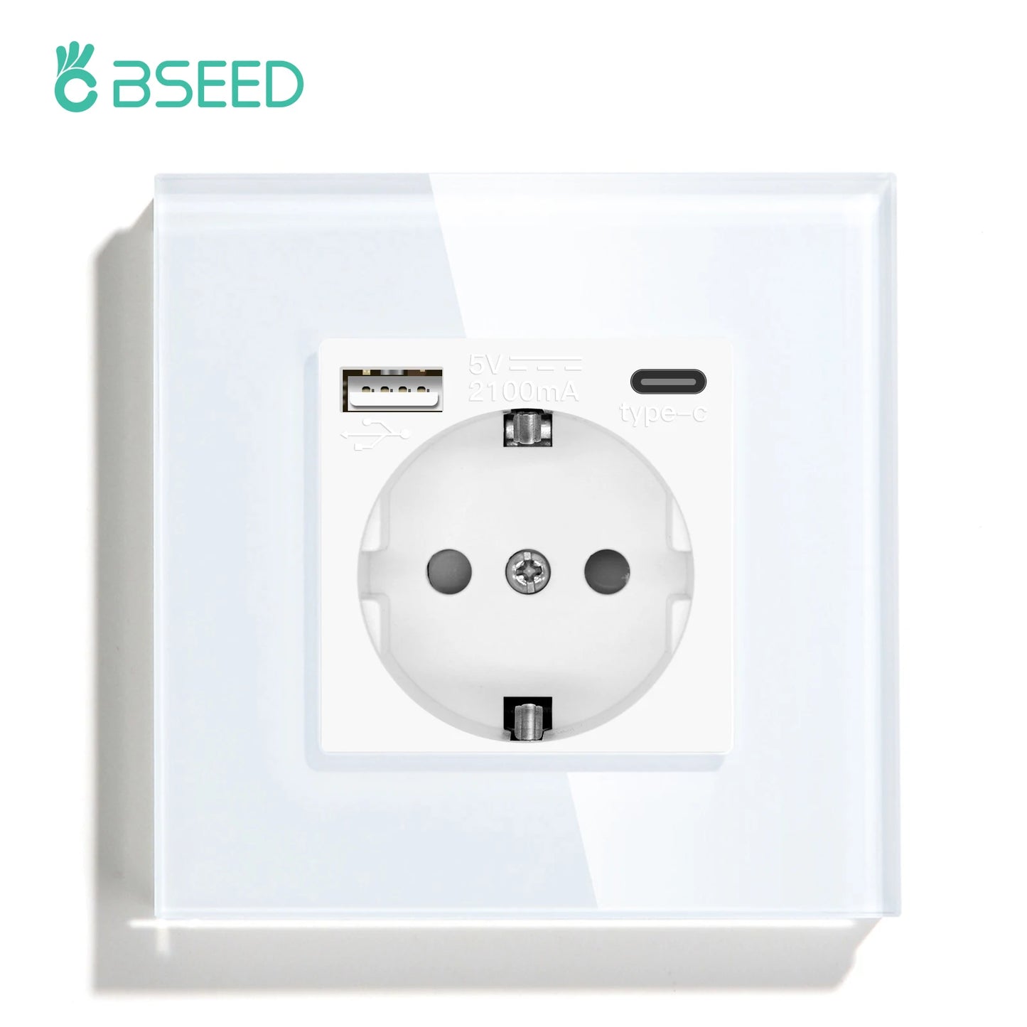 Interruptores BSEED Zigbee, interruptor de luz inteligente de 1/2/3 entradas, enchufes de pared normales de la UE, interruptores táctiles multicontrol, aplicación Tuya Smart Life Alexa