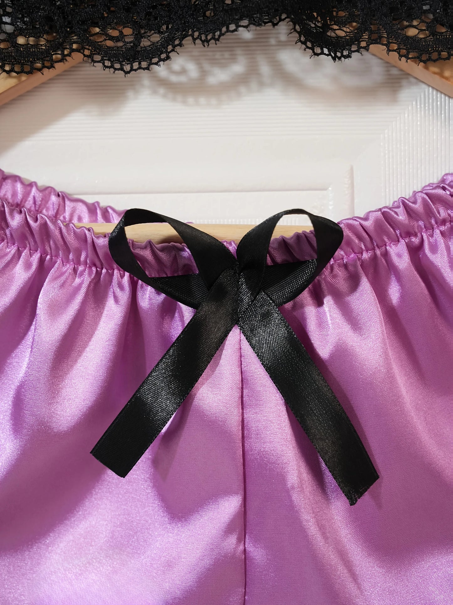 Conjunto de pijama de satén para mujer, bata de lencería de encaje, ropa de dormir Sexy de seda, camisón de satén suave, camisón, 4 Uds.