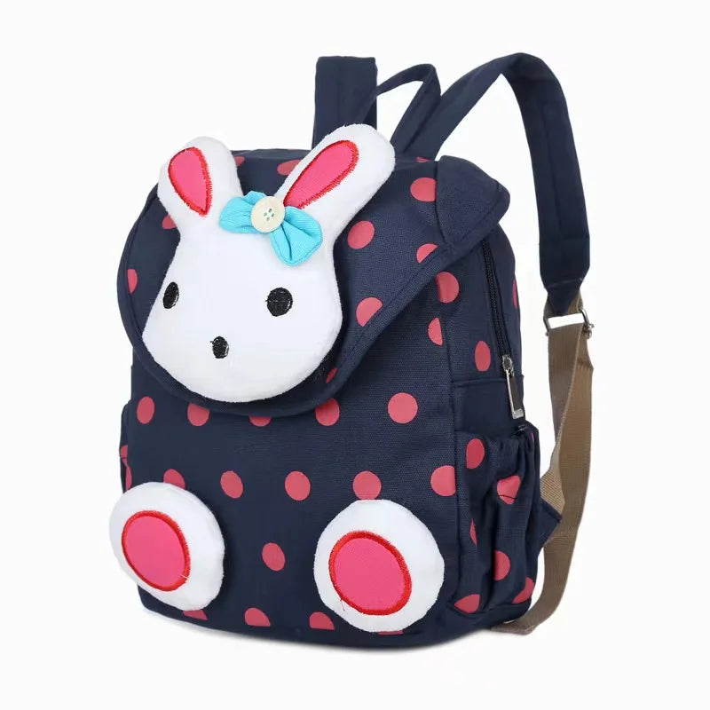 Mochila multicolor estilo conejo para niños, bolso escolar para niños, Mochila de Pascua a la moda para niñas y guardería