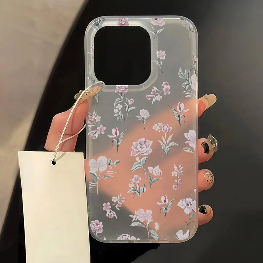 Fundas Transparentes Mate para iPhone 17 16 15, Funda para iPhone 16 Pro Max 15 14 12 11 13 Air, Fundas Protectoras Antigolpes, Cubierta Suave para Teléfono