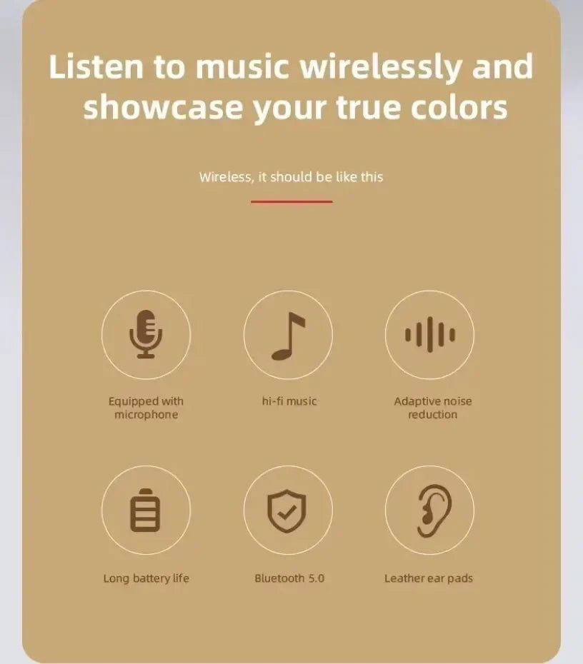 Auriculares Bluetooth Inalámbricos Plegables