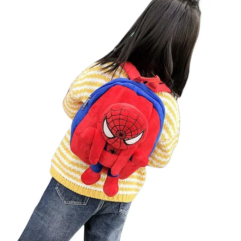 Mochila de personaje de moda de dibujos animados, mochila informal de felpa para niños, bonita mochila escolar para niños y niñas, regalo