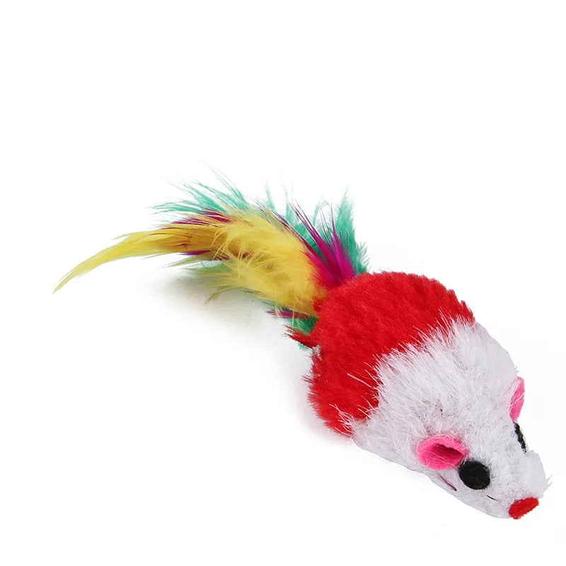 Paquete Variado de Juguetes para Gatitos - Set Combinado de Juguetes para Gatos, Juguete Divertido para Gatos, Varita con Ratón de Sisal, Bola con Campana, Suministros para Gatos