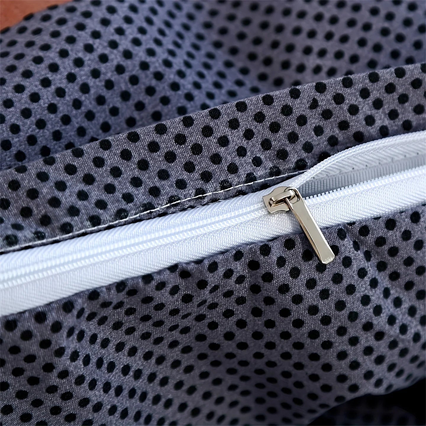 Juego de funda nórdica de 3 piezas con 2 fundas de almohada, poliéster transpirable, lavable a máquina, cierre de cremallera