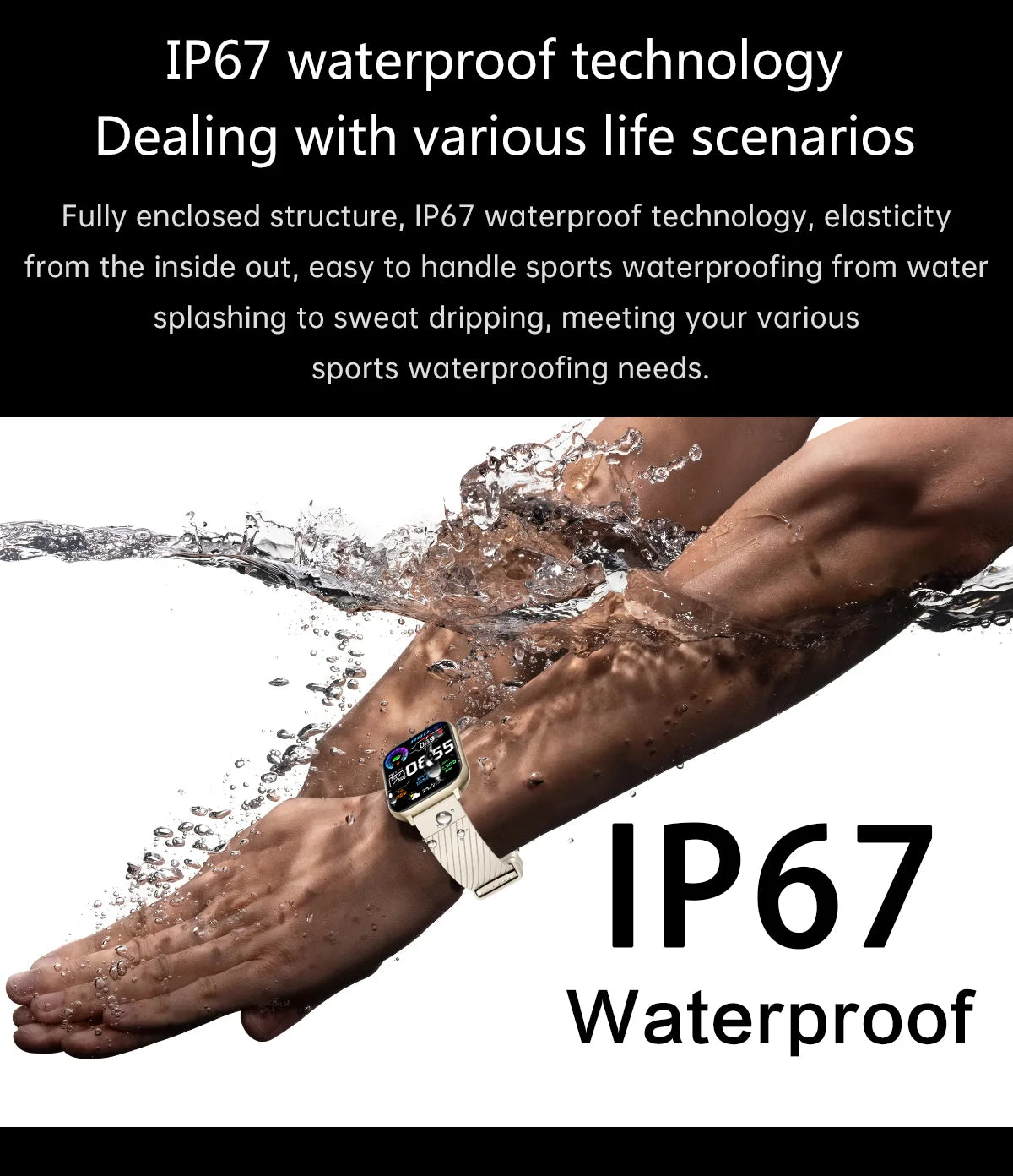 LIGE, nuevos relojes inteligentes con llamadas Bluetooth, reloj de pulsera para mujer, relojes deportivos para Fitness, reloj inteligente resistente al agua IP67 para iPhone, Android, iOS