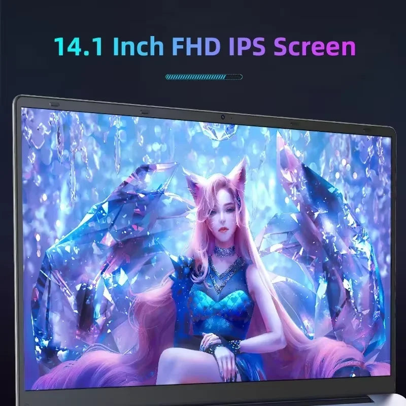 Nuevo ordenador portátil ultradelgado 14,1 "16GB RAM 2TB SSD Intel N3700 Notebook Gamer 1920*1080 pantalla Oficina estudio ordenador PC Windows 11 Pro