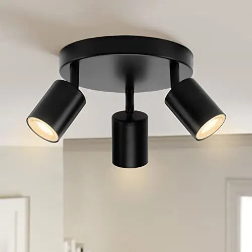 Lámpara de techo, luz de pista LED para dormitorio, pasillo, tienda, lámpara superior, bombilla GU10, iluminación de repuesto, focos LED ajustables